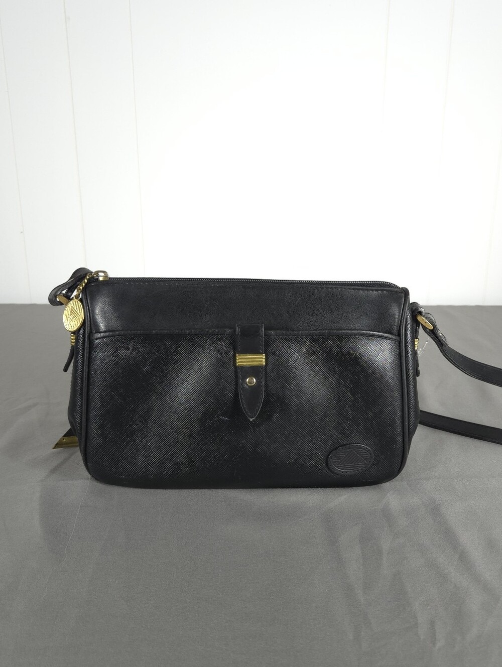 1980s Liz Claiborne Black Crossbody Vintage Purse